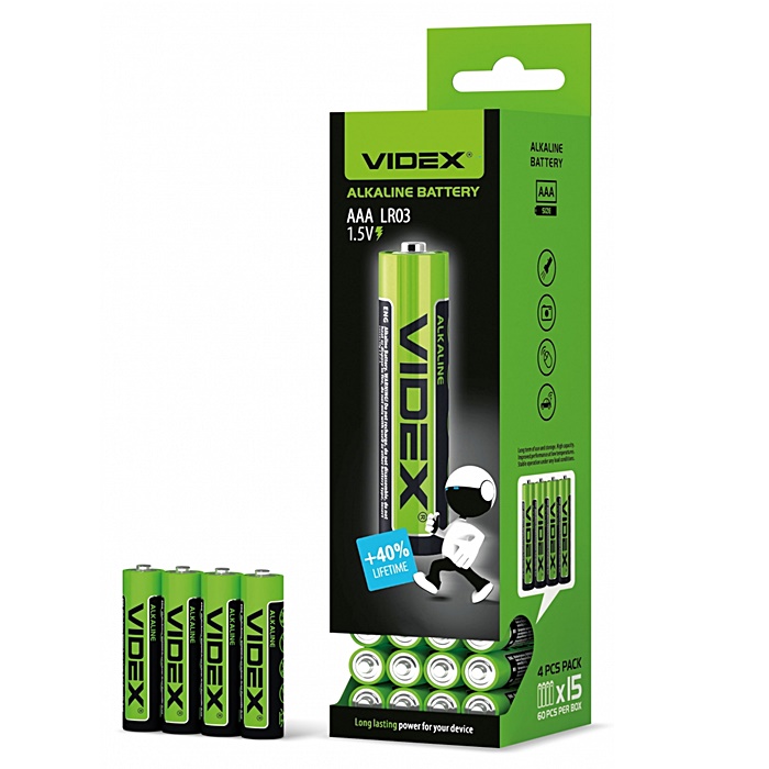 Батарейки Videx міні-пальчикові 006992 оптом