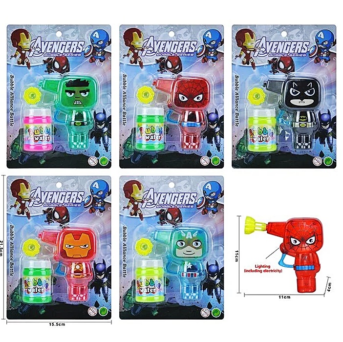 Мильні бульбашки пістолет "Супергерої" 4850A оптом