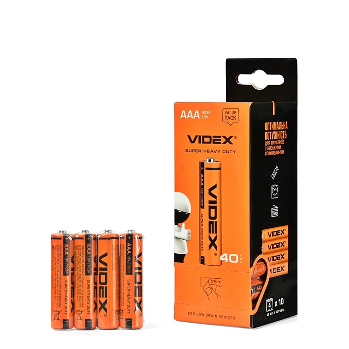 Батарейки Videx міні-пальчикові 601838 оптом