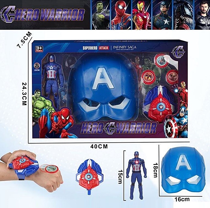 Супергерої з маскою "Капітан Америка" BJ352 оптом