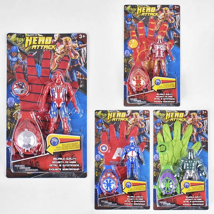 Супергерої "Спайдермен" WL11187/91/92/93-42 оптом