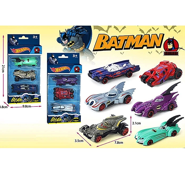 Набір машинок метал. "Супергерої" 0721C-3 оптом