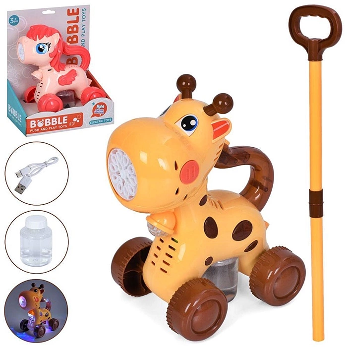 Мильні бульбашки каталка "Единорог/ Коник" HK8521-8522 оптом